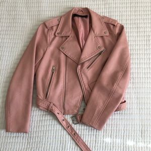 Zara Pink Moto Jacket